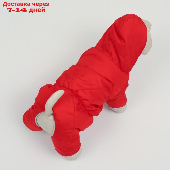 Комбинезон простёганный красный, XL (дс 32-34 см, ош 32 см, ог 40-44 см) - фото 3 - id-p207336609