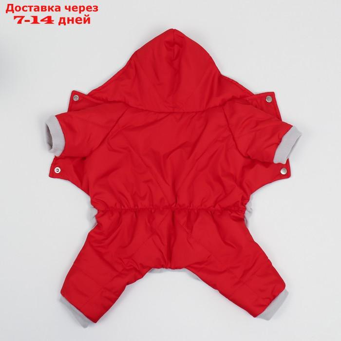 Комбинезон простёганный красный, XL (дс 32-34 см, ош 32 см, ог 40-44 см) - фото 7 - id-p207336609