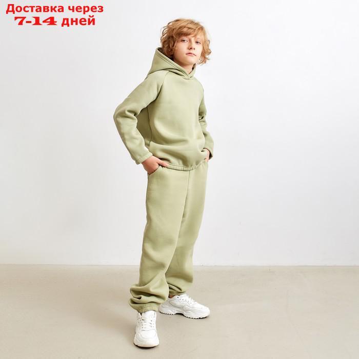 Брюки детские MINAKU: kids цвет оливковый, рост 116 - фото 3 - id-p207339526