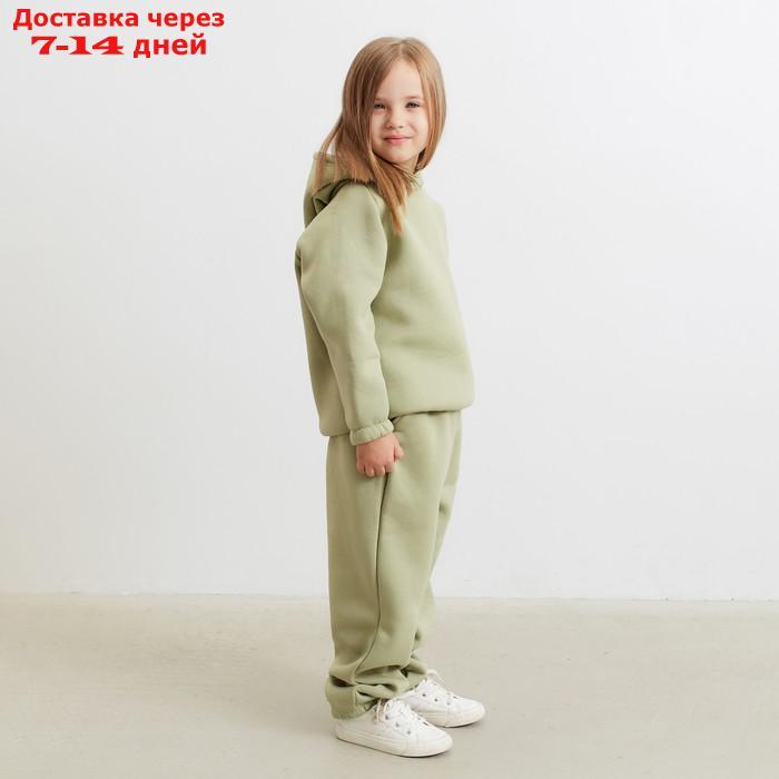 Брюки детские MINAKU: kids цвет оливковый, рост 146 - фото 8 - id-p207339527