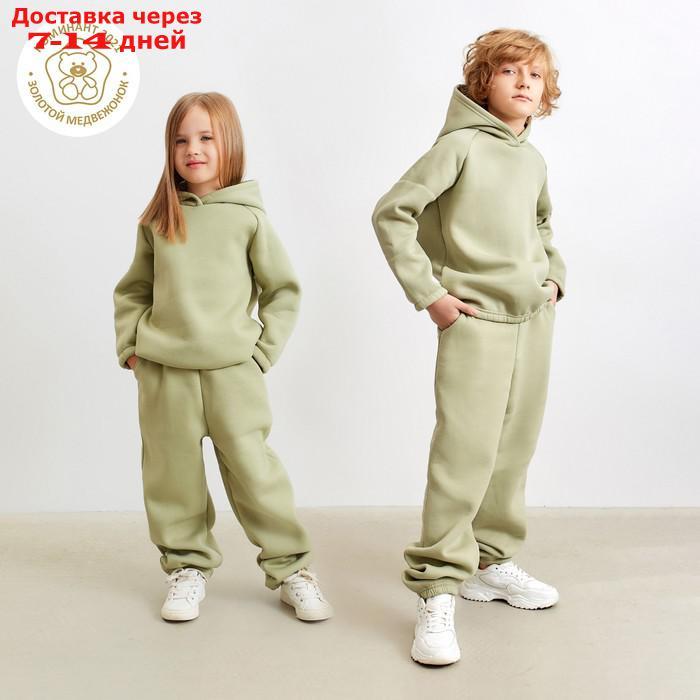 Брюки детские MINAKU: kids цвет оливковый, рост 158 - фото 1 - id-p207339529