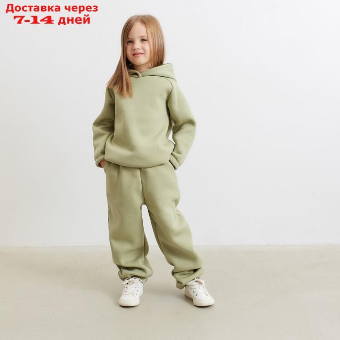 Брюки детские MINAKU: kids цвет оливковый, рост 158 - фото 7 - id-p207339529