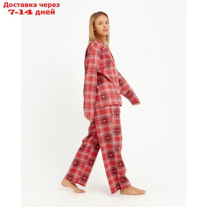 Пижама (рубашка, брюки) женская KAFTAN Red, р. 40-42 - фото 5 - id-p207341526