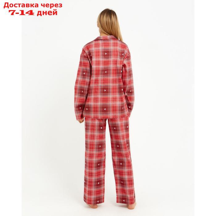 Пижама (рубашка, брюки) женская KAFTAN Red, р. 40-42 - фото 6 - id-p207341526