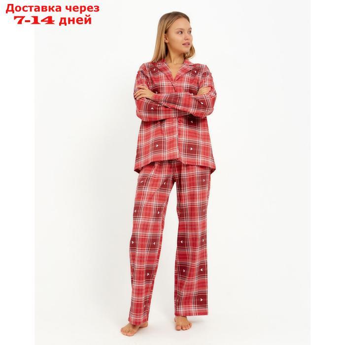 Пижама (рубашка, брюки) женская KAFTAN Red, р. 40-42 - фото 7 - id-p207341526