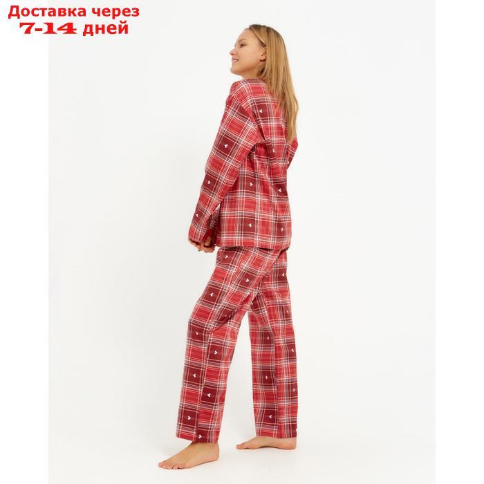 Пижама (рубашка, брюки) женская KAFTAN Red, р. 48-50 - фото 4 - id-p207341532