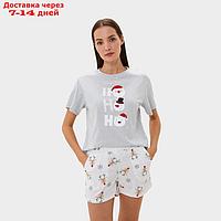 Пижама женская (футболка и шорты) KAFTAN "Deers" р.52-54