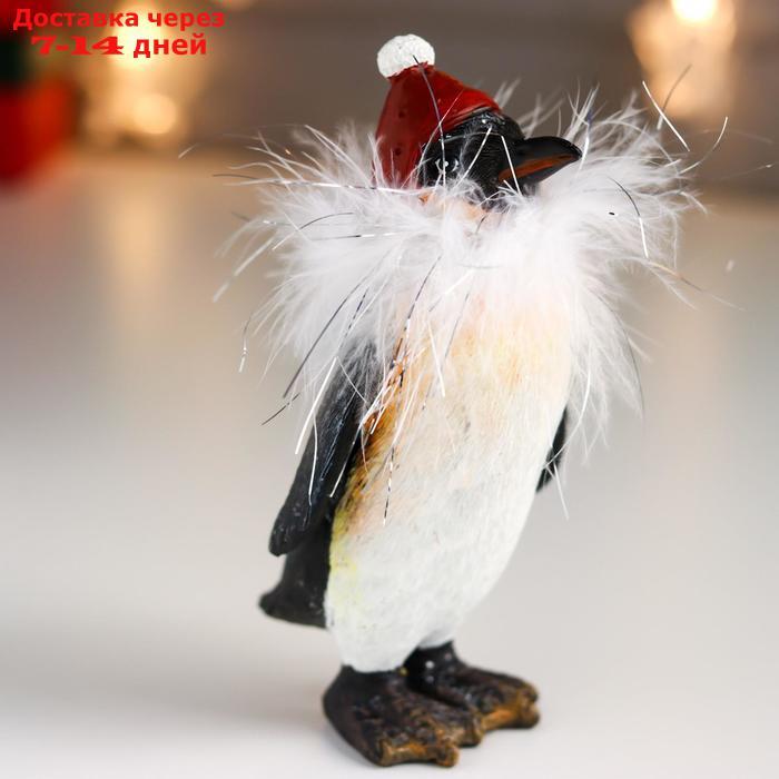 Сувенир полистоун "Пингвин в шапке с помпоном" пух 14,5х7,5х9 см - фото 3 - id-p207340664