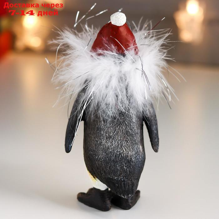 Сувенир полистоун "Пингвин в шапке с помпоном" пух 14,5х7,5х9 см - фото 4 - id-p207340664