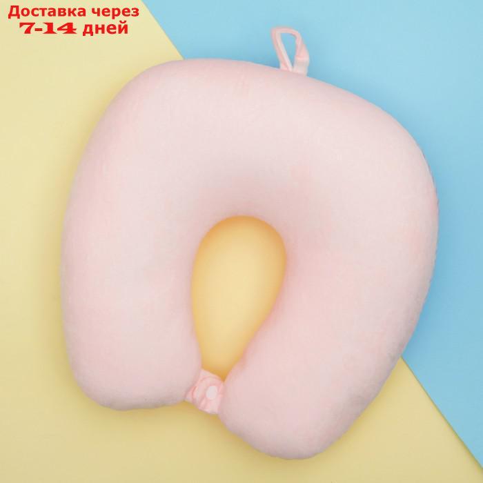 Мягкая игрушка-антистресс "Полосатик", подголовник с заклёпкой, цвет розовый - фото 2 - id-p207339693