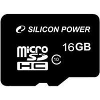 Карта памяти Silicon Power SP016GBSTH010V10 microSDHC Memory Card 16Gb Class10