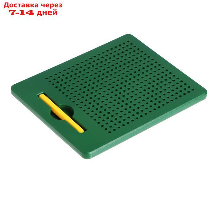 Планшет магнитный для рисования, 380 отверстий, цвет зелёный - фото 4 - id-p207339717