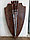 Щит-панно декоративный деревянный "Рыцарский №7" с 6 шампурами В750мм*Ш400мм, фото 5