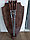 Щит-панно декоративный деревянный "Рыцарский №7" с 6 шампурами В750мм*Ш400мм, фото 6
