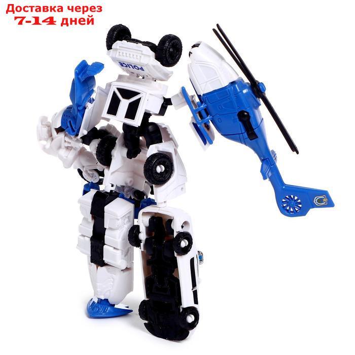 Набор роботов "Полицейский отряд", 5 трансформеров, собираются в 1 робота - фото 5 - id-p207338831