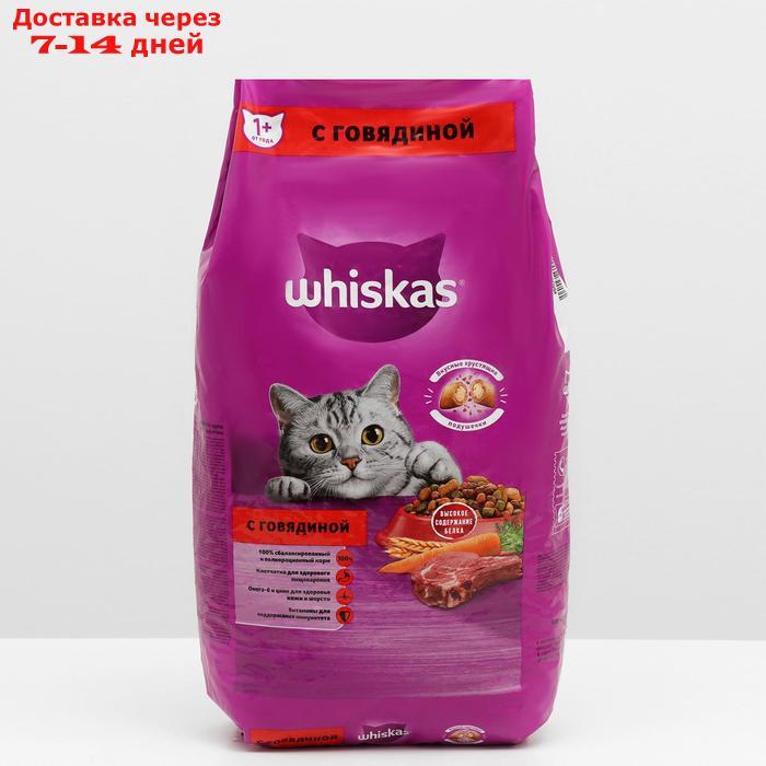 Сухой корм Whiskas для кошек, говядина, подушечки, 5 кг - фото 1 - id-p207335957