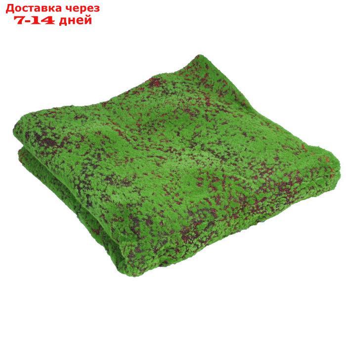 Мох искусственный, декоративный, полотно 1 × 1 м, рельефный, зелёный с щепой - фото 6 - id-p207336941