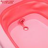 Ванночка детская складная со сливом, "Краб", цвет розовый, фото 4