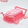 Ванночка детская складная со сливом, "Краб", цвет розовый, фото 6