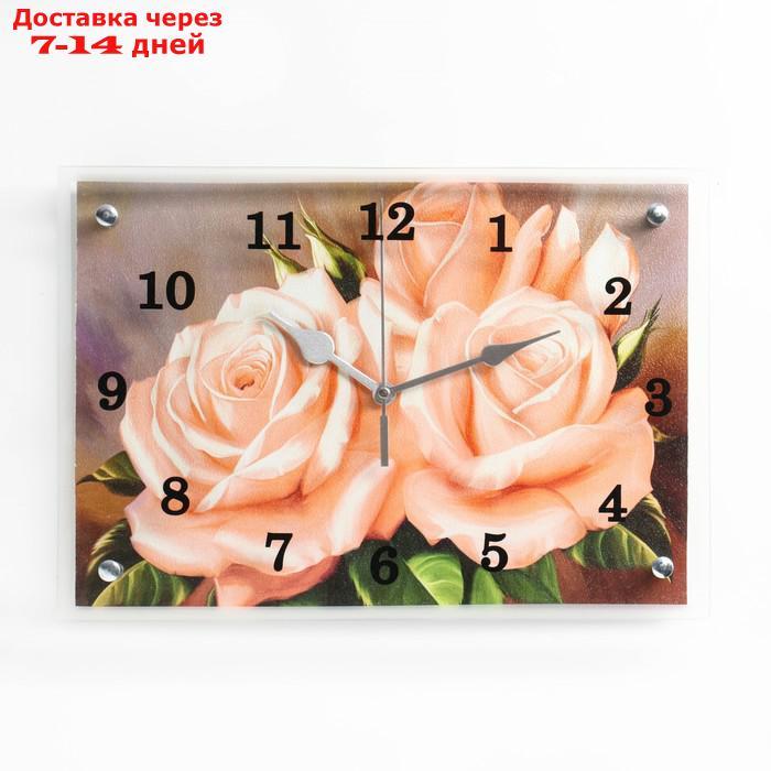 Часы настенные, серия: Цветы, "Розы" 25х35см - фото 1 - id-p207337902