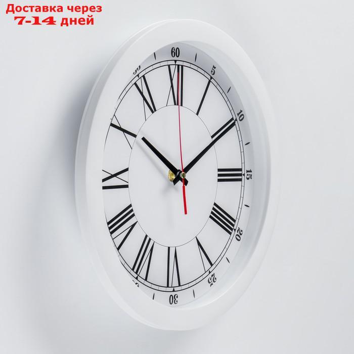 Часы настенные, серия: Классика, плавный ход, d=28 см - фото 2 - id-p207337906