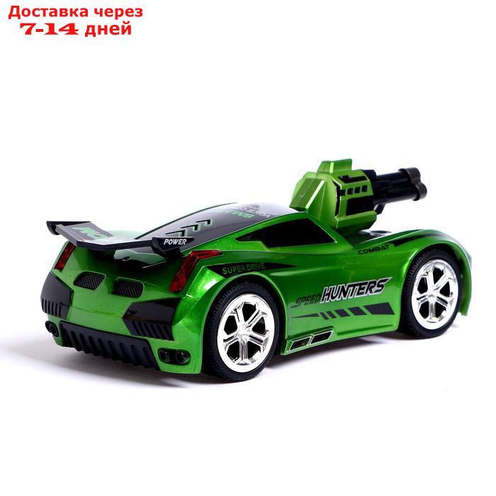 Машина радиоуправляемая "Турбо Дрифт", голосовое управление, стреляет ракетами, цвет зеленый - фото 4 - id-p207336050