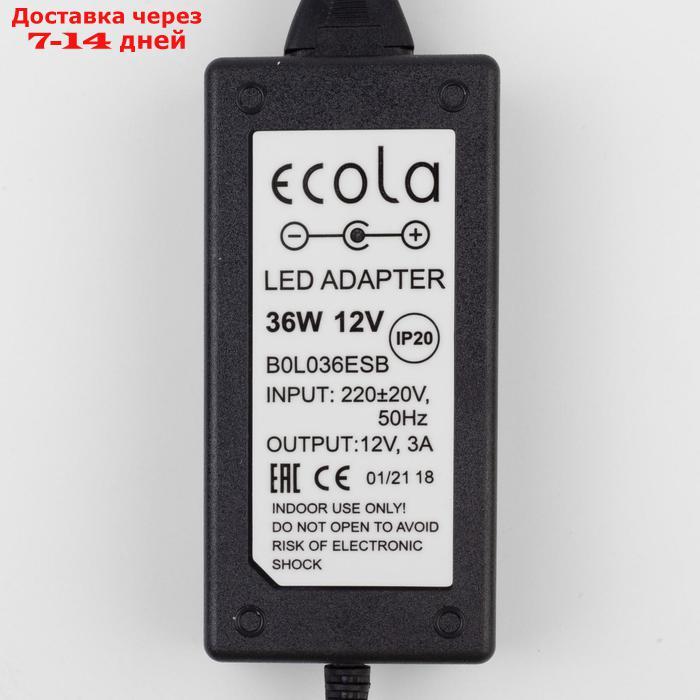 Адаптер питания для светодиодной ленты Ecola, 36 Вт, 220-12В, вилка - фото 7 - id-p207339905