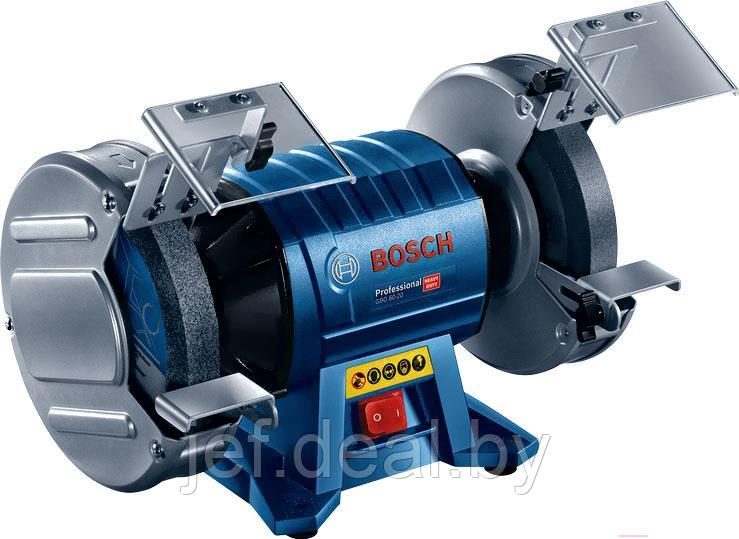 Станок точильный GBG 60-20 в коробке (600 Вт круг 200х25х32 мм) BOSCH 060127A400