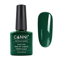 Гель-лак (шеллак) Canni №134 Solid Green 7.3ml