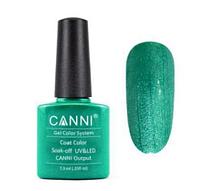 Гель-лак (шеллак) Canni №204 Shiny Peacock Green 7.3ml (с)