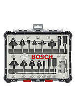 Набор фрез смешанный 6 мм (15шт) BOSCH 2607017471