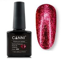 Гель-лак (шеллак) Canni Platinum №488 Darkred Platinum 7.3ml (с)