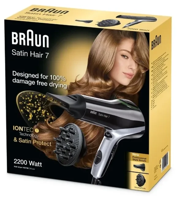 Фен Braun Satin Hair 7 HD730 - фото 5 - id-p207265569