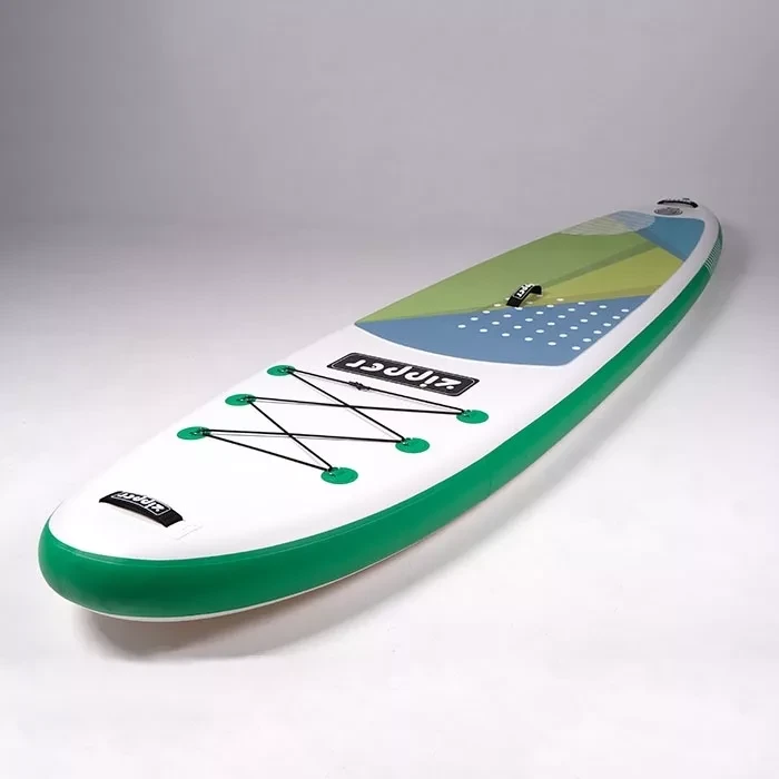 Доска SUP Board надувная (Сап Борд) Zipper S Line 11' (335см) Green - фото 2 - id-p172173603