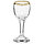 Подарочный набор 6 фужеров для шампанского 190 мл + 6 рюмок 50 мл, Золотая отводка, фото 4