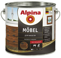 Лак алкидн. Alpina Для мебели (Alpina Moebel) 2,5 л / 2,275 кг