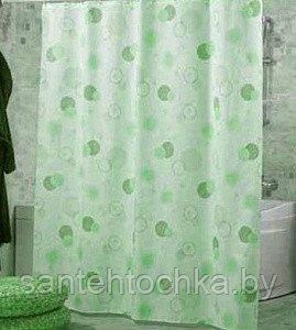 Шторка для ванной комнаты CIRCLE GREEN (Турция) - фото 1 - id-p207401462