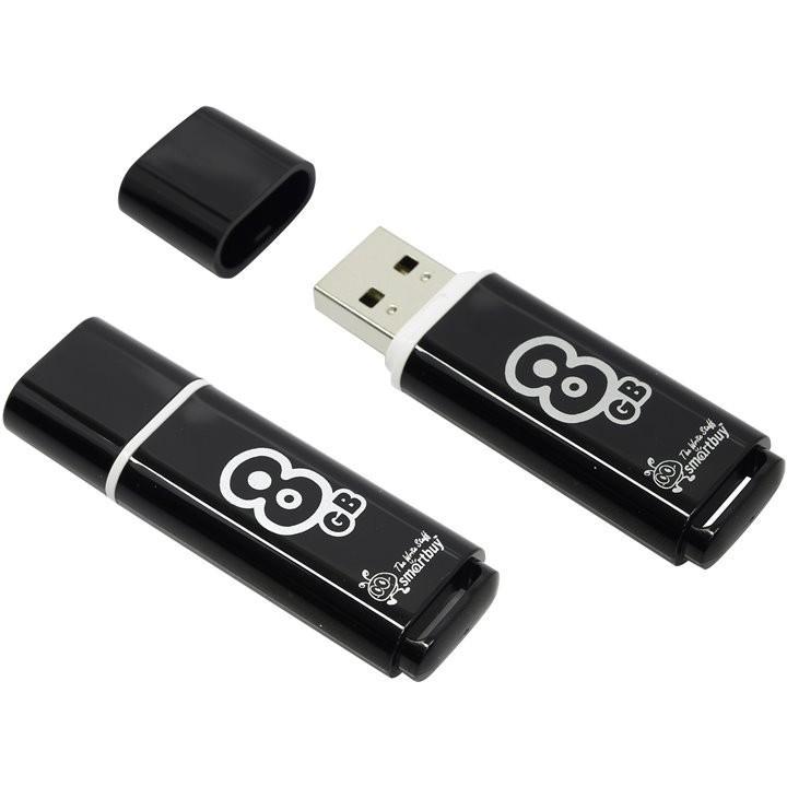 Накопитель SmartBuy Glossy SB8GBGS-K USB2.0 Flash Drive 8Gb (RTL) - фото 1 - id-p204487537