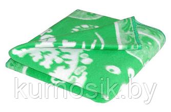 Одеяло детское байковое х/б 140х100 Ермолино Зеленый
