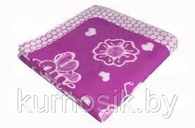 Одеяло детское байковое х/б 140х100 Ермолино Фиолетовый