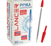 Ручка шариковая LANCER Office Style 820 узел 1.0 красный, корп.прозрачн. 2042986