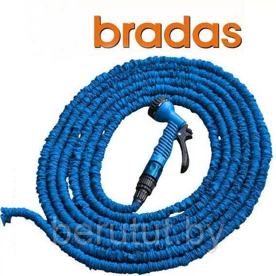 Шланг для полива растягивающийся BRADAS TRICK HOSE 15 - 45 м с пульверизатором - фото 3 - id-p207186541