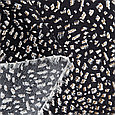 Ткань плательная Штапель 100 % вискоза 110 гр/м 145 см Пятнышки на черном, фото 4