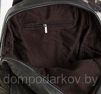 Рюкзак молодёжный на молнии "Элиза", 1 отдел, 2 наружных и 2 боковых кармана, серый, фото 3