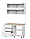 Кухонный гарнитур NN Мебель Токио 1,2 метра  белый текстурный/столешница в цвете Тростник, фото 3