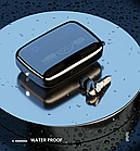 Беспроводные спортивные Bluetooth наушники TWS NEWEST М19 с зарядным кейсом (Powerbank, Bluetooth 5.1, фонарик, фото 3