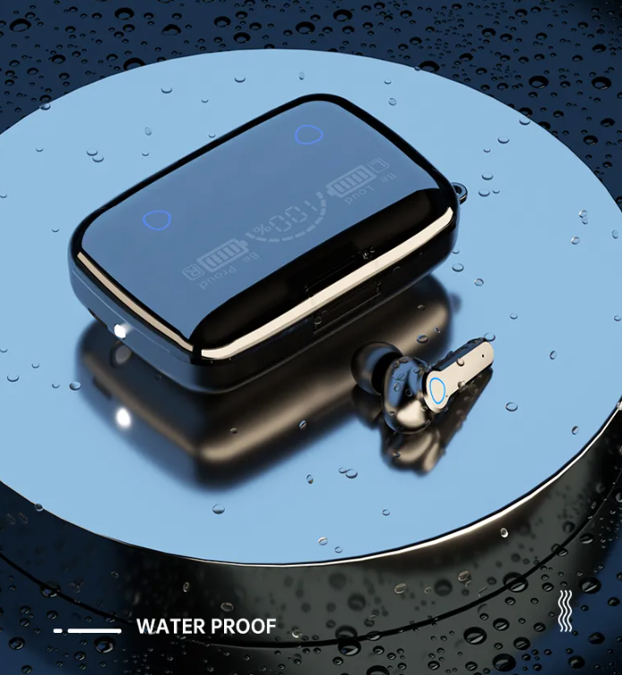 Беспроводные спортивные Bluetooth наушники TWS NEWEST М19 с зарядным кейсом (Powerbank, Bluetooth 5.1, фонарик - фото 3 - id-p207424790