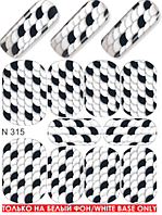 Водные наклейки для ногтей (слайдер-дизайн) N 315
