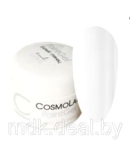 Гель-краска для дизайна ногтей с липким слоем CosmoLac "Белый глянец" 5g - фото 1 - id-p165318209