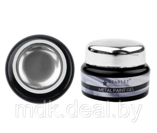 Гель-краска METAL Starlet Professional (серебро) 5 мл - фото 1 - id-p112149553